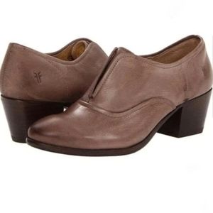 Frye Taupe Courtney Slip On Oxford Booties